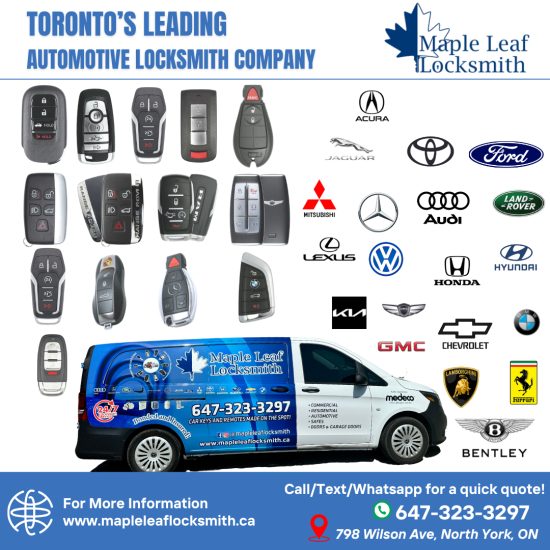 Locksmith Toronto | Maple Leaf Locksmith | automotive locksmith